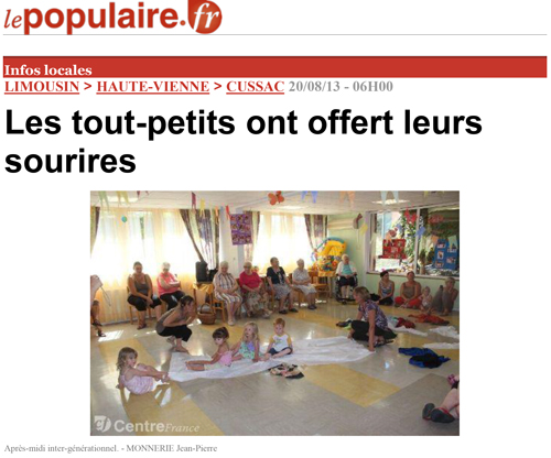 Les tout-petits ont offert leurs sourires - Le populaire 20/08/13