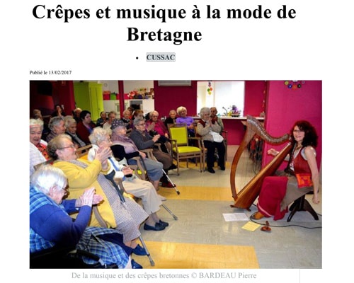 Crêpes et musique à la mode de Bretagne - Le Populaire 13/02/17