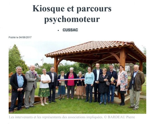 Kiosque et parcours psychomoteur - Le Populaire 04/06/2017