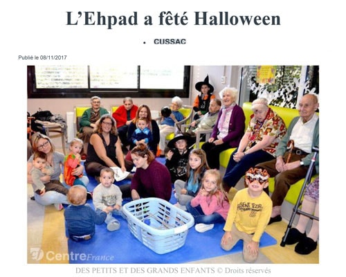 L’Ehpad a fêté Halloween - Le Populaire 08/11/17