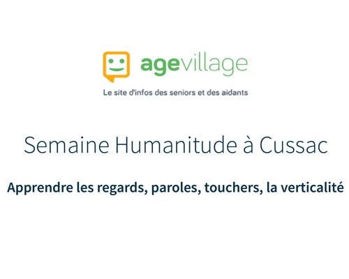 Semaine Humanitude à Cussac - AGE Village 02/01/18